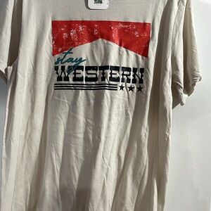 Stay Western Cream T-Shirt